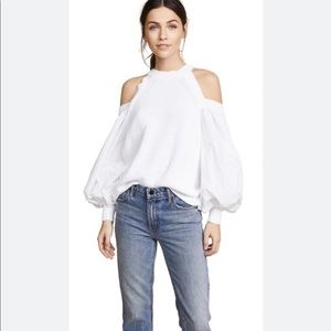 Free People Catch-a-glimpse Cold Shoulder Sweater - size Small
